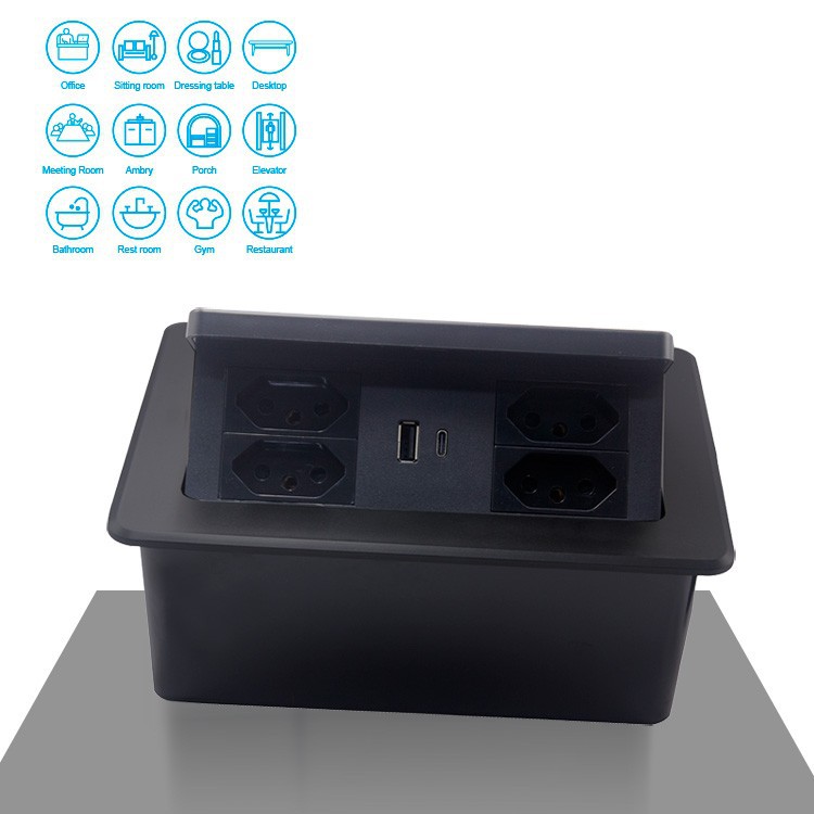 Damping Pop Up Desk Socket factory