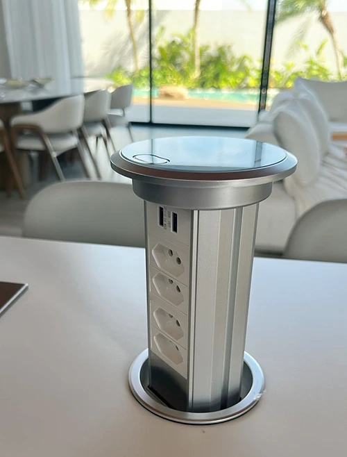 Flush-Mount Electric Pop-Up Socket Flush-Mount Electric Pop-Up Socket