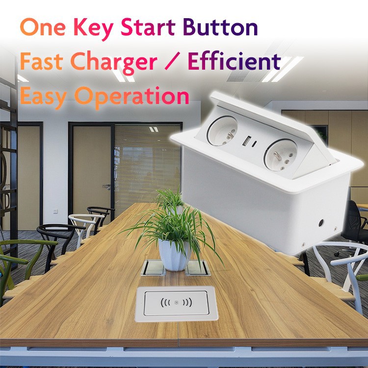 Soft Close Pop Up Desk Socket factory